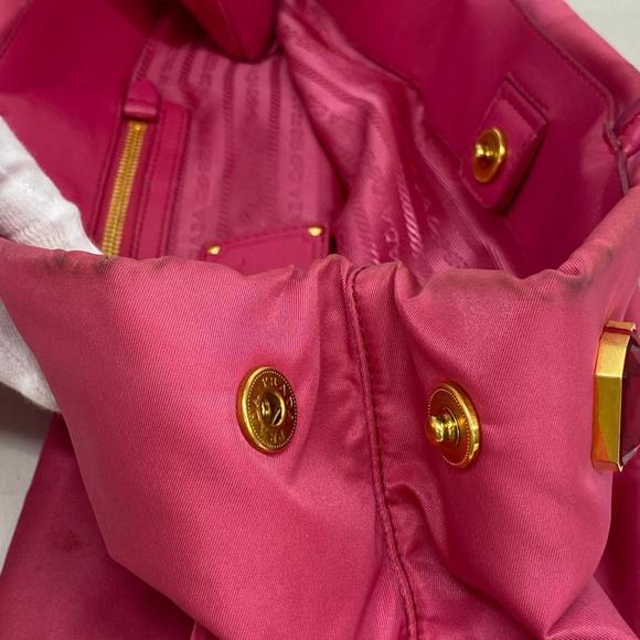 Prada tote bag nylon pink ladies - Picture 6 of 12